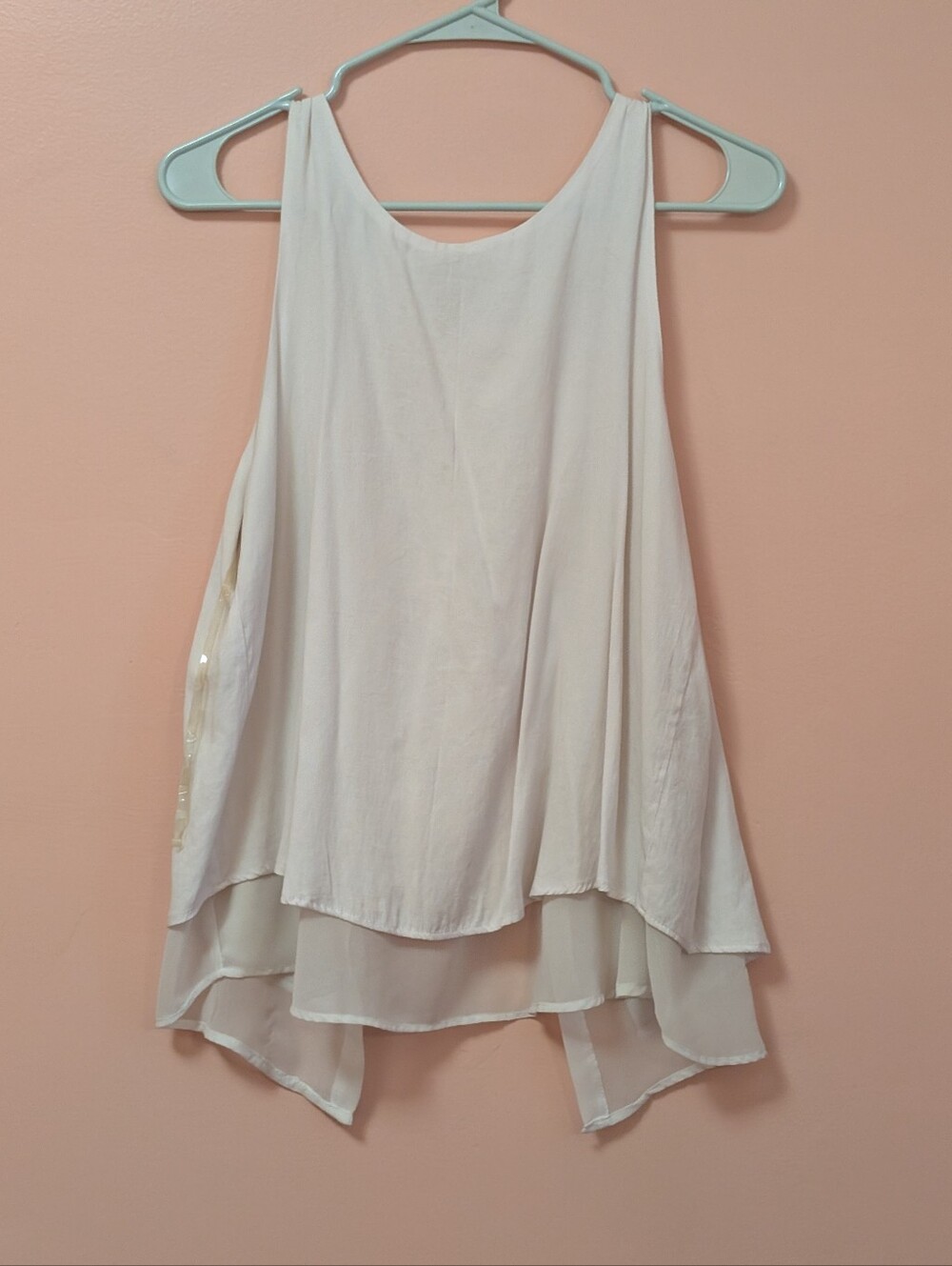 Stella Luce Cream Open Back Blouse
